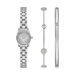 Zestaw zegarek i bransoletka Michael Kors. Szare zegarki Michael Kors, srebrne. Za 1,689.00 zł.