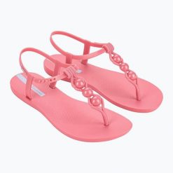 Sandały damskie Ipanema Class Conecta. Czerwone sandały Ipanema, bez wzorów, bez obcasa, bez zapięcia. Za 59.99 zł.