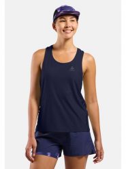 Odlo Top "Zeroweight Chill-Tec" w kolorze granatowym do biegania rozmiar: S. Niebieskie koszulki sportowe Odlo, bez wzorów, bez ramiączek, do biegania. Za 209.95 zł.
