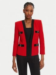 Balmain Marynarka DF1SM370WB86 Czerwony Regular Fit. Czerwone marynarki i żakiety Balmain, bez wzorów, z wełny. Za 10,399.00 zł.