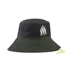 Kapelusz typu bucket Olympique Marsylia FASTER PUMA Black White. Białe kapelusze Puma, bez wzorów, z tkaniny. Za 154.90 zł.