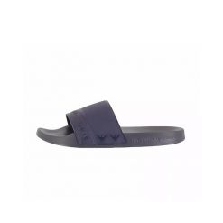 Klapki EA7 Emporio ArmaniWater Sports Tape. Niebieskie klapki EA7, bez wzorów, z materiału, bez obcasa. Za 159.99 zł.