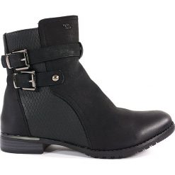 BOTKI DAMSKIE TS 15126 CZA. Botki T.Sokolski, bez wzorów, z futra, bez obcasa, bez zapięcia. Za 69.00 zł.