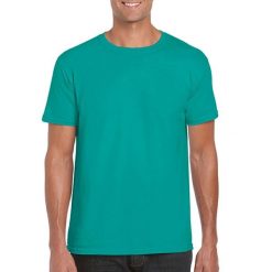 Koszulka Softstyle Dla Dorosłych Unisex. Zielone bluzki GILDAN, s, bez wzorów, sportowe, bez kołnierzyka, bez ramiączek. Za 29.99 zł.