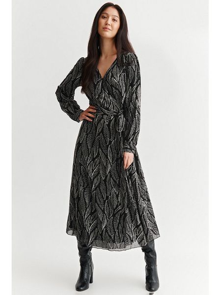 TATUUM Sukienka w kolorze czarno-białym rozmiar: 38. Białe sukienki Tatuum, bez wzorów, bez kołnierzyka, bez ramiączek, maxi. Za 157.35 zł.