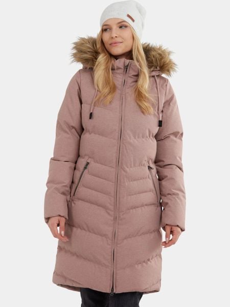 Płaszcz Zimowy Damski Fundango Puppis. Fioletowe płaszcze FUNDANGO, na zimę, xs, bez wzorów, z futra, bez kaptura. Za 499.00 zł.