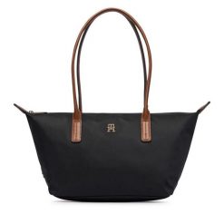 Torebka Tommy Hilfiger. Czarne shopper TOMMY HILFIGER, bez wzorów, bez dodatków. Za 409.99 zł.