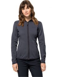 Jack Wolfskin Kurtka polarowa "Baiselberg" w kolorze antracytowym rozmiar: M. Czarne swetry Jack Wolfskin, m, bez wzorów, z materiału, bez ramiączek. Za 184.89 zł.