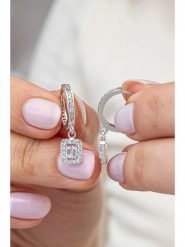 Lodie Silver Srebrne kolczyki z kamieniami ozdobnymi rozmiar: onesize. Szare kolczyki Lodie Silver, srebrne, z zapięciem typu bigiel. Za 109.78 zł.