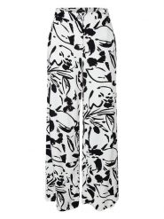 More & More Spodnie w kolorze biało-czarnym rozmiar: 40. Białe spodnie materiałowe More & More, bez wzorów, z materiału, z podwyższonym stanem. Za 104.99 zł.