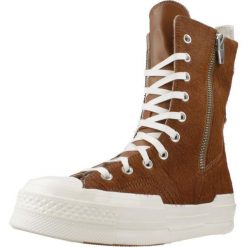 Tenisówki Converse Model Chuck Taylor All Star 70 Plus Xhi Kolor Brązowy. Brązowe trampki Converse, bez wzorów, ze skóry, bez zapięcia. Za 580.99 zł.