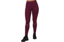 Leginsy fitness damskie Asics System Tight W. Czerwone legginsy sportowe Asics, s, bez wzorów, z elastanu, do biegania. Za 149.99 zł.