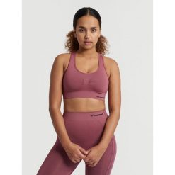 Damski bezszwowy biustonosz sportowy Hummel Shaping. Czerwone bielizna sportowa Hummel, xs, bez wzorów. Za 164.50 zł.