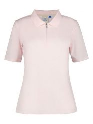 LUHTA Funkcyjna koszulka polo "Aerola" w kolorze jasnoróżowym rozmiar: XS. Różowe koszulki polo Luhta, xs, bez wzorów, bez kołnierzyka, bez ramiączek. Za 97.45 zł.