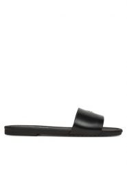 Calvin Klein Jeans Klapki Flat Sandal Slide Mg YW0YW01697 Czarny. Czarne klapki Calvin Klein Jeans, bez wzorów, z jeansu, bez obcasa. Za 209.99 zł.