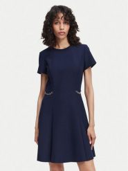 HUGO Sukienka codzienna Kaelyn 50564798 Granatowy Regular Fit. Niebieskie sukienki Hugo, na co dzień, bez wzorów, z syntetyku, bez kołnierzyka, bez ramiączek, proste. Za 1,059.00 zł.