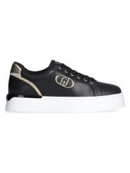 Liu Jo Skórzane sneakersy "Pretty" w kolorze czarnym rozmiar: 37. Czarne trampki Liu Jo, bez wzorów, bez zapięcia. Za 254.14 zł.