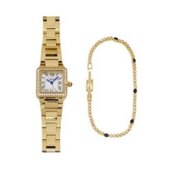 Zestaw zegarek i bransoletka U.S. Polo Assn. Żółte zegarki U.S. Polo Assn., złote. Za 529.99 zł.