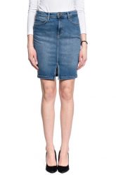 LEE Pencil Skirt DAMSKA SPÓDNICA JEANSOWA MID WORN MARTHA L38GQDTO 112108194. Spódnice Lee, l, bez wzorów, z jeansu. Za 169.99 zł.