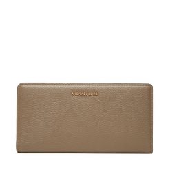 Duży Portfel Damski MICHAEL Michael Kors. Brązowe portfele MICHAEL Michael Kors, bez wzorów. Za 669.99 zł.
