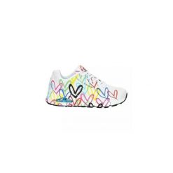Femme UNO-SPREAD THE LOVE Skechers WMLT 155507 Blanc Skechers. Białe obuwie sportowe Skechers, z gumy, bez zapięcia. Za 456.00 zł.