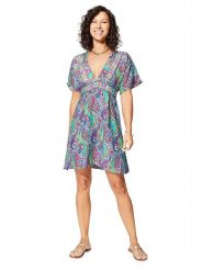 Ipanima Sukienka w kolorze fioletowo-turkusowym rozmiar: 34-40. Różowe sukienki Ipanima, bez wzorów, bez kołnierzyka, bez ramiączek, mini. Za 56.99 zł.