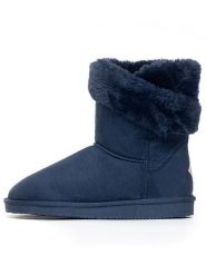 ISLAND BOOT Botki zimowe "Arine" w kolorze granatowym rozmiar: 39. Niebieskie botki Island Boot, na zimę, bez wzorów, z materiału, bez obcasa, bez zapięcia. Za 136.45 zł.