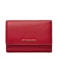 Duży Portfel Damski MICHAEL Michael Kors. Czerwone portfele MICHAEL Michael Kors, bez wzorów. Za 559.99 zł.