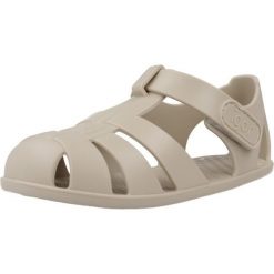 Sandały IGOR S10324 Jasnobrązowy. Brązowe sandały Igor, bez wzorów, z gumy, bez obcasa, bez zapięcia. Za 134.99 zł.