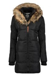Geographical Norway Płaszcz pikowany "Beautiful" w kolorze czarnym rozmiar: XXL. Czarne parki Geographical Norway, xxl, z aplikacjami, bez kaptura. Za 272.31 zł.