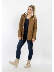 Schmuddelwedda Kurtka przeciwdeszczowa w kolorze jasnobrązowym rozmiar: XL. Brązowe kurtki sportowe Schmuddelwedda, xl, bez wzorów, bez kaptura, outdoorowe. Za 268.55 zł.
