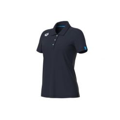 Damska koszulka polo Arena Team Solid. Niebieskie bluzki Arena, bez wzorów, bez kołnierzyka, bez ramiączek. Za 230.50 zł.