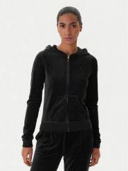 Juicy Couture Bluza Robyn JCSEBJ007G Czarny Slim Fit. Czarne bluzy Juicy Couture, xl, bez wzorów, z bawełny, bez kaptura. Za 439.99 zł.
