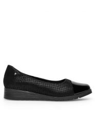 Go Soft Baleriny EST-TOMI-01 Czarny. Czarne baleriny GO SOFT, bez wzorów, ze skóry, bez obcasa. Za 179.99 zł.