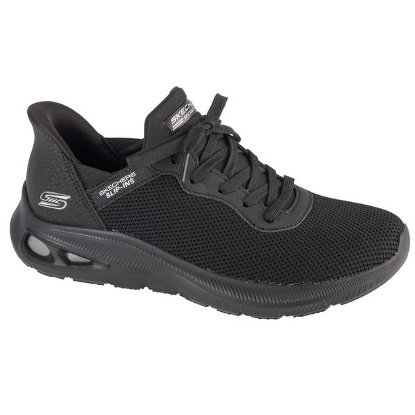 Buty sportowe Sneakersy damskie, Slip-Ins: Bobs Sport Unity. Czarne obuwie sportowe Skechers, bez zapięcia, trekkingowe, Skechers Sport. Za 359.99 zł.