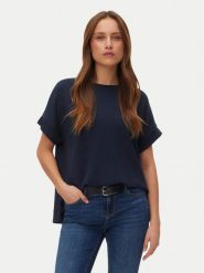 Vero Moda Bluzka Hali 10339414 Granatowy Regular Fit. Niebieskie bluzki Vero Moda, xs, bez wzorów, z syntetyku, bez kołnierzyka, bez ramiączek. Za 109.99 zł.