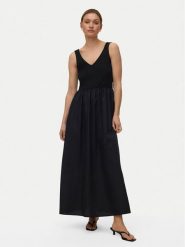 Vero Moda Sukienka letnia Vally 10345917 Czarny Loose Fit. Czarne sukienki Vero Moda, na lato, s, bez wzorów, z syntetyku, bez kołnierzyka, bez ramiączek. Za 199.99 zł.
