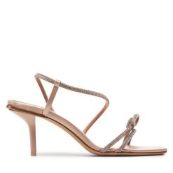 Sandały Max Mara. Brązowe sandały Max Mara, bez wzorów, bez obcasa, na płaskiej podeszwie, bez zapięcia. Za 2,519.00 zł.