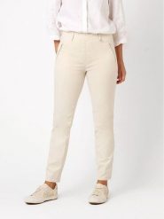 Relaxed by TONI Spodnie w kolorze kremowym rozmiar: 44K. Brązowe spodnie materiałowe Relaxed by TONI, na co dzień, bez wzorów, z materiału. Za 139.95 zł.