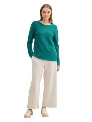 Tom Tailor Sweter w kolorze turkusowym rozmiar: XXL. Niebieskie swetry Tom Tailor, xxl, bez wzorów, z bawełny, bez ramiączek. Za 79.21 zł.