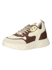 Steve Madden Skórzane sneakersy w kolorze beżowo-brązowym rozmiar: 40. Brązowe trampki Steve Madden, bez wzorów, bez zapięcia. Za 301.95 zł.