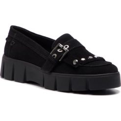 Mokasyny GEOX - D Ghoula C D92BVC 00022 C9999 Black. Czarne czółenka Geox, bez wzorów, z materiału, bez obcasa. W wyprzedaży za 299.00 zł.