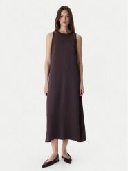 Marella Sukienka letnia Uguale 2615221011 Brązowy Regular Fit. Brązowe sukienki Marella, na lato, bez wzorów, z acetatu, bez kołnierzyka, bez ramiączek. Za 959.99 zł.