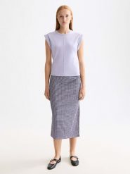 Scotch & Soda Koszulka w kolorze fioletowym rozmiar: S. Różowe bluzki Scotch & Soda, s, bez wzorów, bez kołnierzyka, bez ramiączek. Za 124.95 zł.