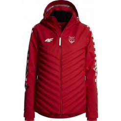 Kurtka narciarska damska Chorwacja Pyeongchang 2018 KUDN750 - czerwony wiśniowy. Czerwone kurtki narciarskie 4f, m, bez wzorów, z dzianiny, bez kaptura, narciarskie, Dermizax. W wyprzedaży za 699.99 zł.