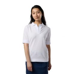 Damska koszulka polo Rossignol Piqué. Białe bluzki Rossignol, bez wzorów, z bawełny, bez kołnierzyka, bez ramiączek. Za 360.00 zł.