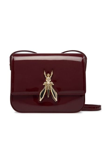 Patrizia Pepe Torebka 8B0303/L125 Brązowy. Brązowe listonoszki Patrizia Pepe, bez wzorów, z lakierowanej skóry, lakierowane, bez dodatków. Za 1,129.00 zł.