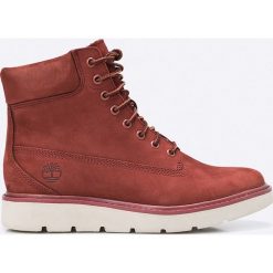 Timberland - Botki Kanniston. Brązowe botki Timberland, bez wzorów, z gumy, z okrągłym noskiem, bez obcasa, na obcasie, bez zapięcia. W wyprzedaży za 399.90 zł.