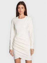 Silvian Heach Sukienka koktajlowa CVA22141VE Biały Slim Fit. Białe sukienki Silvian Heach, bez wzorów, z syntetyku, wizytowe, bez kołnierzyka, bez ramiączek. Za 899.99 zł.