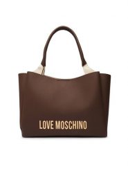LOVE MOSCHINO Torebka JC4107PP1PKD0300 Brązowy. Brązowe shopper Love Moschino, bez wzorów, ze skóry, bez dodatków. Za 1,059.00 zł.